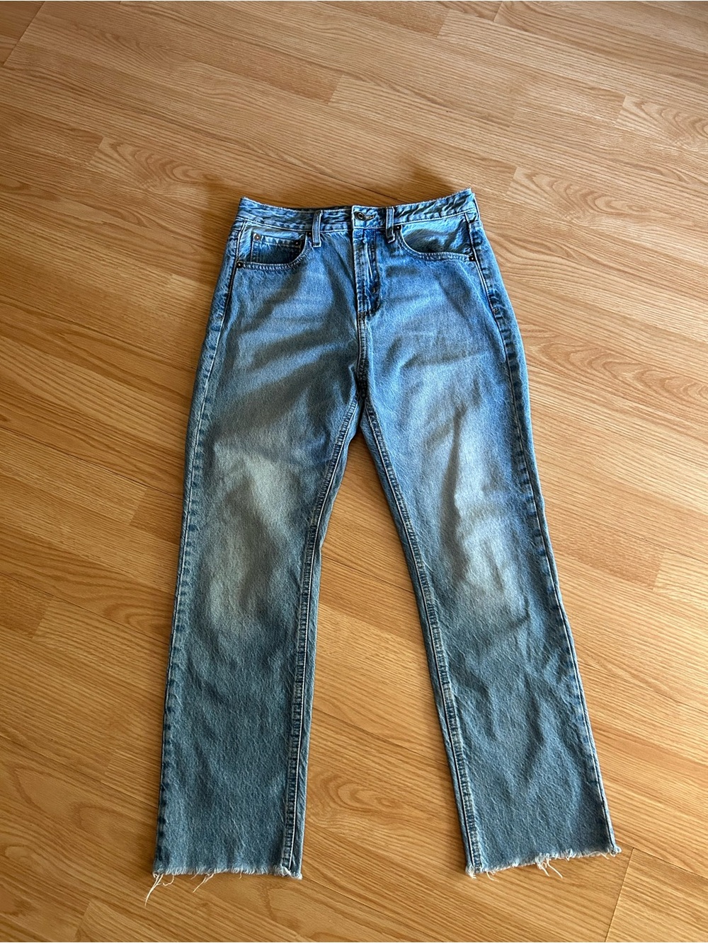 gianni bini Denim Egypt Raw Edge Straight Leg Jeans Women’s 29
